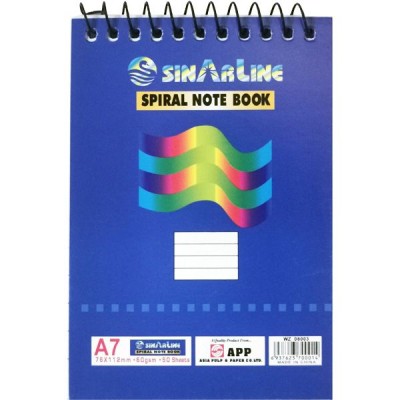 Pocket Spiral Note Book A7 (Top Open)