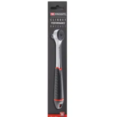 Facom 1 2 in Square Ratchet with Bi-material Elastomer Handle, 260 mm Overall [ S.161BPB ]