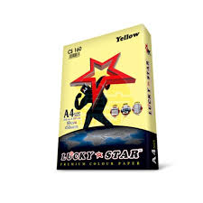 LUCKY STAR COL PAPER A4 80G CS160 YELLOW