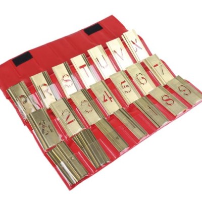 Brass Stencil Letters & Numbers