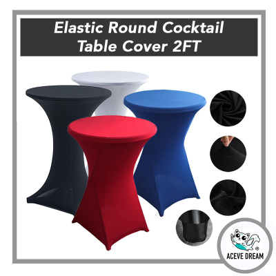*ACEVE DREAM READY STOCK 2 FT Round Cocktail Table Cloth