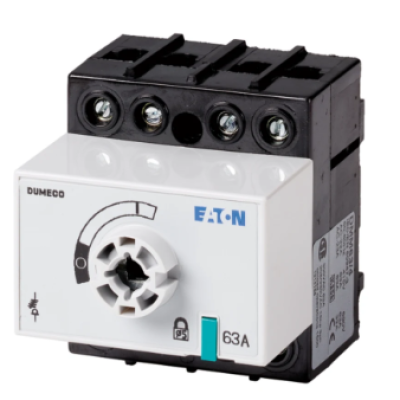 Eaton 4 Pole Surface Mount Isolator Switch - 63A Maximum Current, 30kW Power Rating, IP20 [1314158 DMM-63 4-SK]