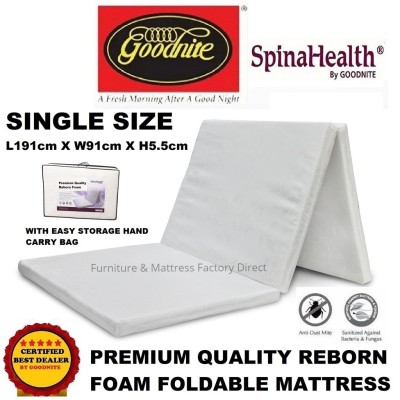 *Goodnite SpinaHealth Single Foldable Foam Mattress