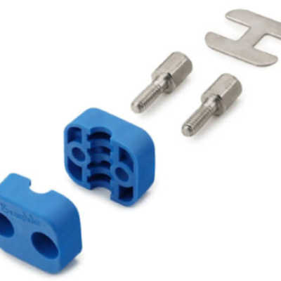 *Stacking Bolted Plastic Clamp Tube Support Kit, 1 4 in. Tube Size, Polypropylene Support Body