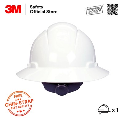 3M H-801SFR-UV White Colour Full Brim Safety Helmet