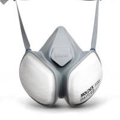 Moldex Compact Mask Series Half-Type Respirator Mask, Size M, Hypoallergenic