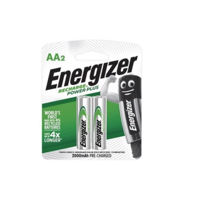 Energizer Rechargeable Battery NH15RP2PP 2000MAH AA, 2 PCS PACK