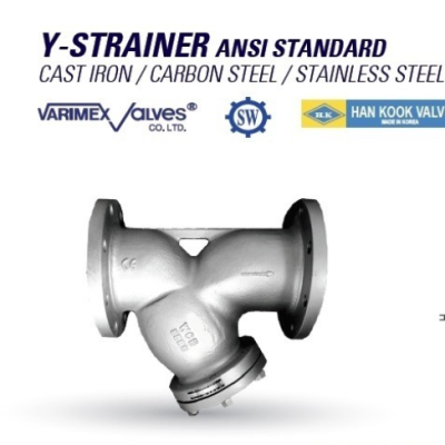 "SW" A216 WCB BODY Y-STRAINER SS316 SCREEN ANSI 150#RF