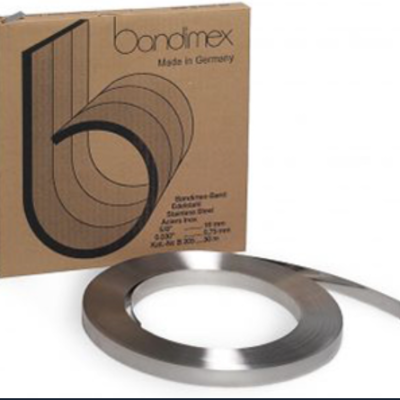 BANDIMEX SS304 BAND, 19mm (W) x 0.75mm(Thk)x 30 meter (roll)