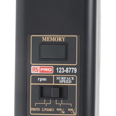RS PRO Tachometer Best Accuracy 0.05 % - Contact, Optical LCD 99999rpm