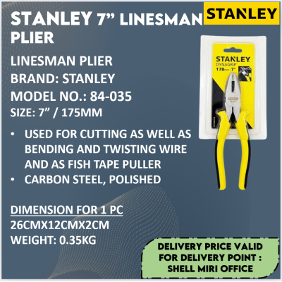 STANLEY 84-035 LINESMAN PLIER