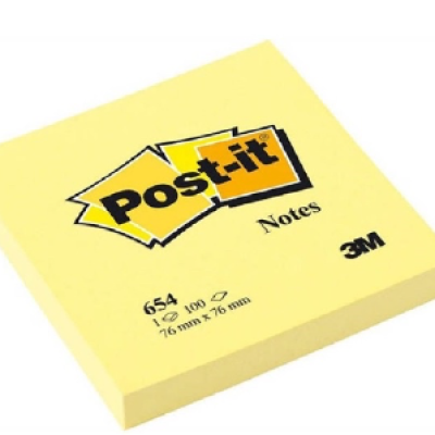 *Post-it Notes Yellow 100 sheets [10s] - 3 x 3 inch