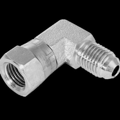 9 16 JIC 90 Degree Compact Elbow - Male x Swivel Female Adaptor