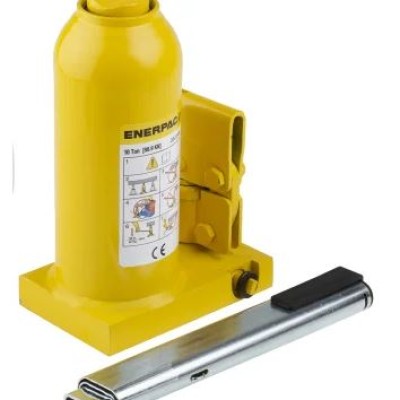 *Enerpac Bottle Jack, 10tonne Maximum Load, 219mm - 444mm Maximum Range