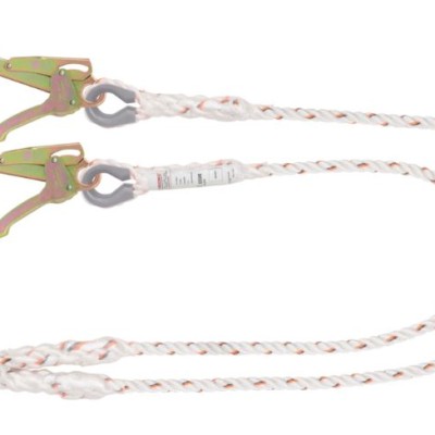 K-strong Essential Restraint Twisted Rope Lanyard Steel Scaffold Hook and Karabiner