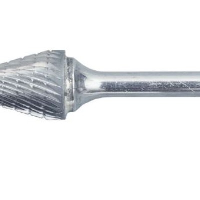 BURR, TUNGSTEN CARBIDE BURR, CONICAL, CHIPBREAKER, 6MM