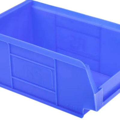 RS PRO Polypropylene Storage Bin, 167 mm x 101 mm x 76 mm, Blue