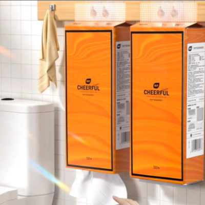 Cheerful tissue Ribbon tissue botare Facial Tissue Paper Wall Hanging Tisu gantung toilet tissue kitchen tisu dapur (GOOD QUALITY)