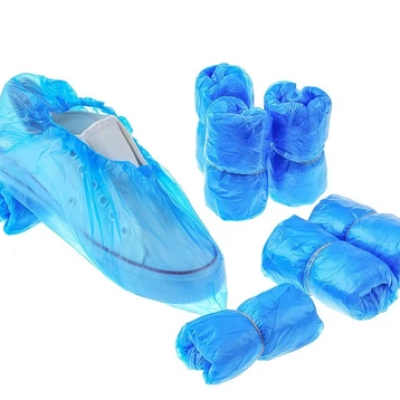 100pcs Disposable Plastic Shoe Covers