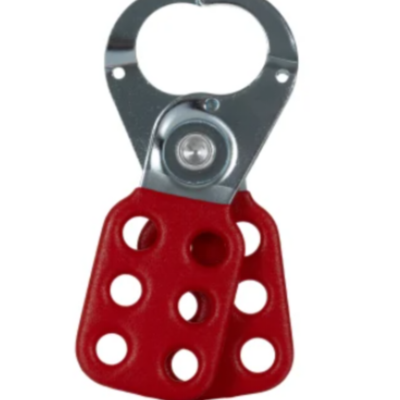 PS - RS PRO Red 6-Lock Steel Hasp Lockout, 25mm Shackle, 25mm Attachmen