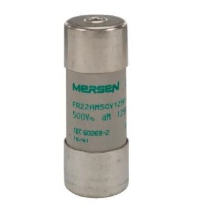 Mersen S201312, 125, Slow-blow Ceramic Fuse, 22.2 x 58mm, 1 box of 10