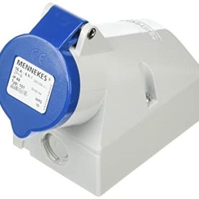 *MENNEKES IP44 Blue Wall Mount 3P Female Socket