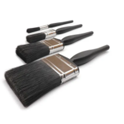 Cottam 0.5", 1", 2" and 3" Synthetic Paint Brush Set with Flat Bristles