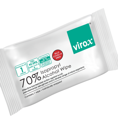 Virox 70% Isopropyl Alcohol Wipes 1s x 50s
