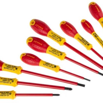 Stanley 5-62-573 Phillips, Pozidriv, Slotted Screwdriver Set, 10-Piece
