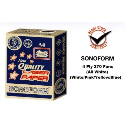 *SONOFORM 9.5" X 11" A4 4 PLY PAPER