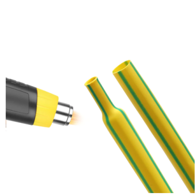 Yellow-Green Double Heat Shrinkable Tube Heat Shrinkable Tube Wire and Cable Insulating Sleeve Heat Shrink Dia 25MM, Price for 5 Meter