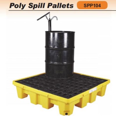 *SYSBELL 4-DRUM POLYETHYLENE SPILL PALLET SAFE WORKING LOAD: 3000KG