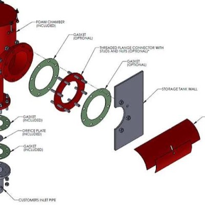Foam Chamber Vapor Seal Assembly, 550 Size