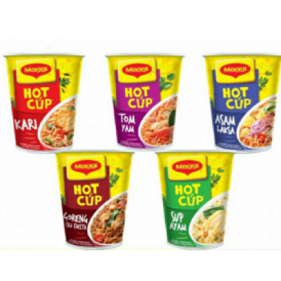 MAGGI Hot Cup (Curry, Tom Yam, Asam Laksa & Chicken)