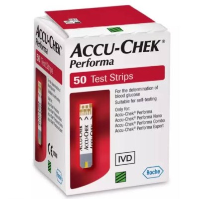 Accu Chek Test Strips - Performa Guide Instant Active (50's)