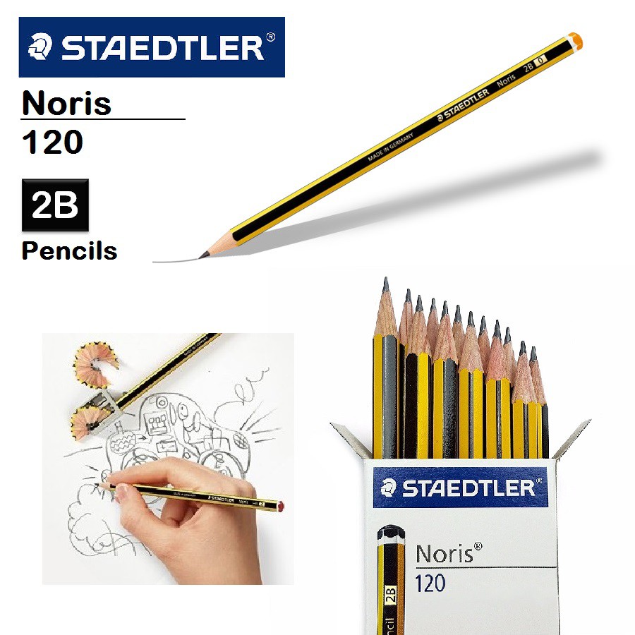 Pencil : Staedtler Noris 120 2B Pencil - 12 pcs      /      box