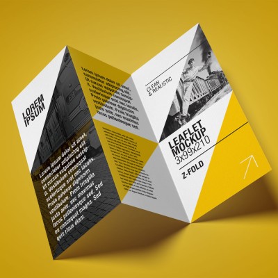 *# Z-fold Brochure printing -500 pcs