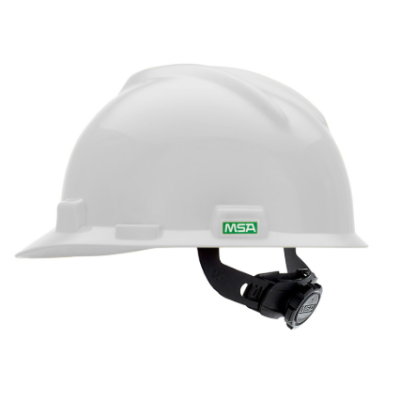 MSA V-Gard Hard Hat Cap Style 475358, WHITE, DOSH AND SIRIM APPROVED
