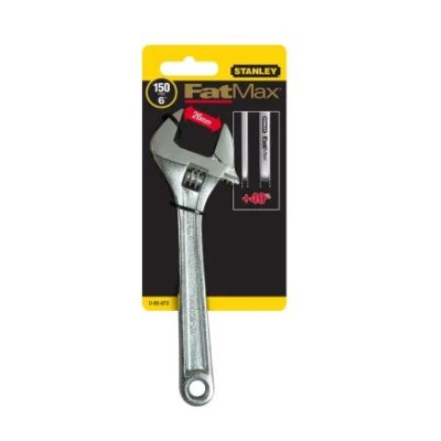 Stanley Adjustable Spanner, 196 mm Overall, 26mm Jaw Capacity, Comfortable Handle Handle