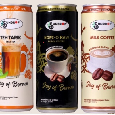 sundrop coffee teh tarik black coffee  24x300ml