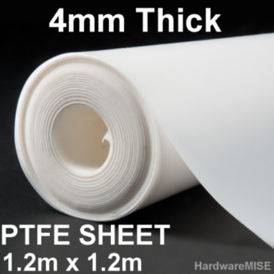 SHEET TEFLON SHEET WHITE FILM 1.2M X 1.2M X 4MM THICKNESS
