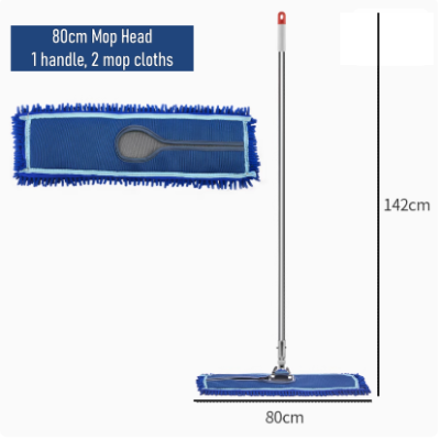 Commercial Hotel Industrial Flat Mop chenille C W dust mop replacement cloth 80cm