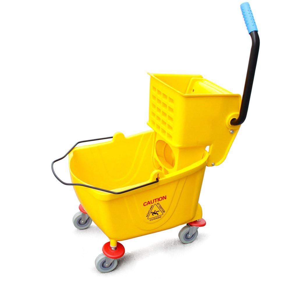 36L Yellow Mopping Pail       /       Industrial Mop Bucket (M)