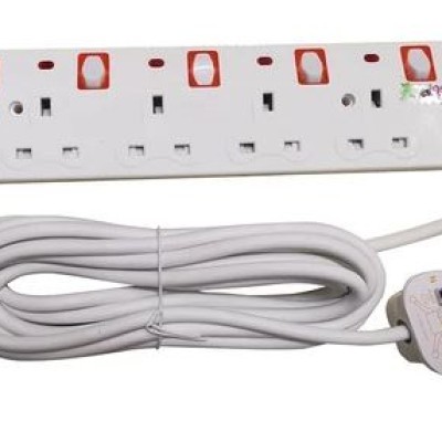 5 GANGS EXTENSION WIRE (5 METER) SIRIM APPROVED   WAYAR EXTENSION   CABLE EXTENSION