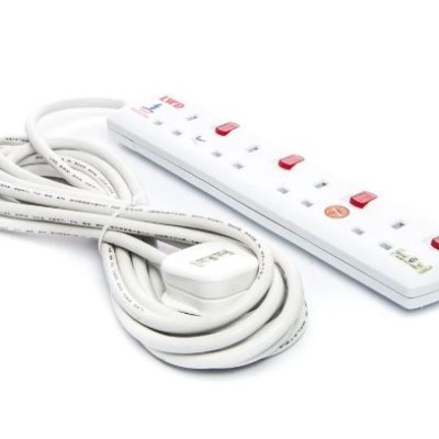 Extension Power Socket 3 Pin 4 Gang With SIRIM (5.0M)