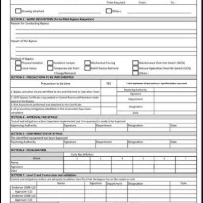 Material Declaration Form