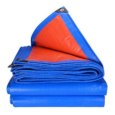 Blue Orange PE Tarpaulin Canvas [20ft x 20 ft]
