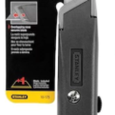 KNIFE, UTILITY KNIFE, RETRACTABLE BLADE, 6 1 8"