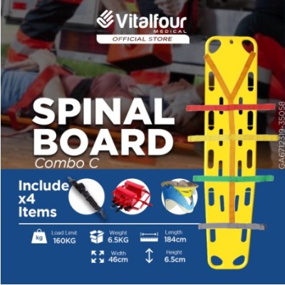 *#VitalFour Ambulance Spinal Board Spine Board (MDA Approved)