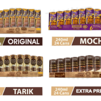 WONDA Coffee (240ml x 24 Cans) - Tarik